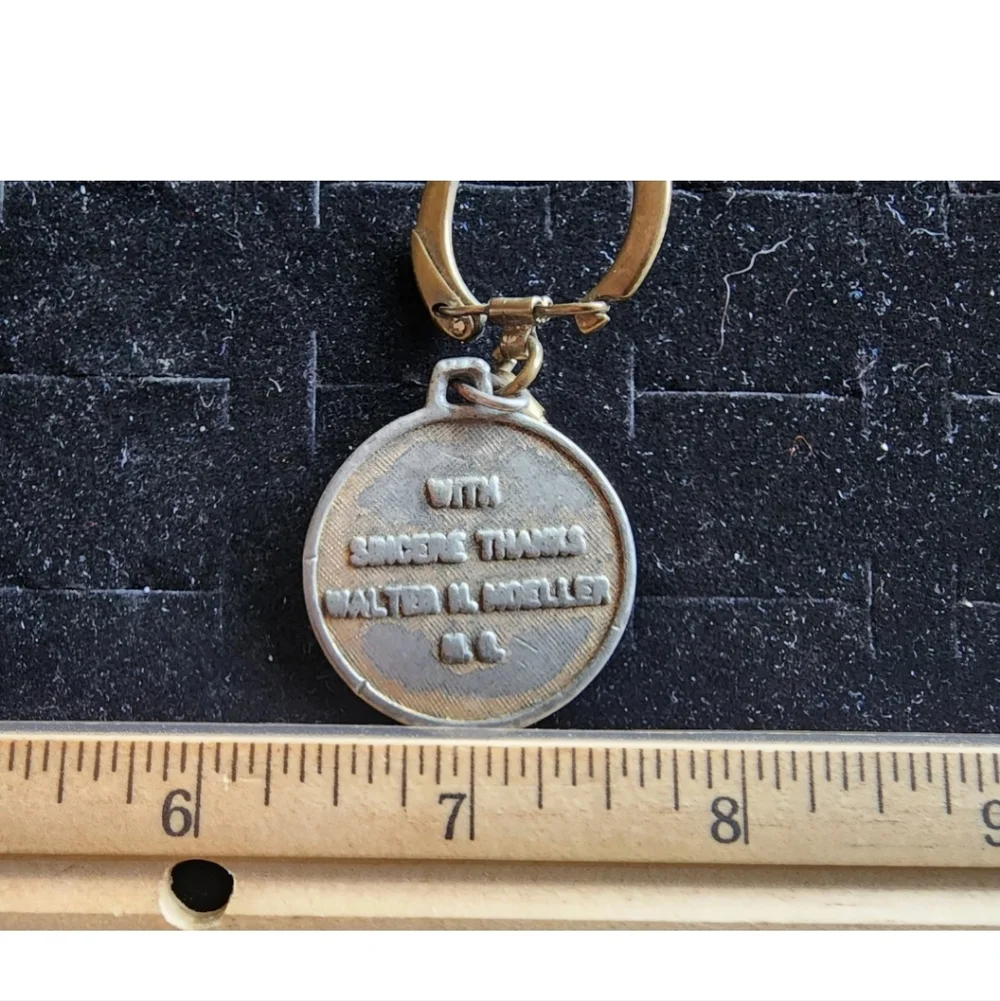 Vintage Congressional Keychain Constituent Gift Walter Moeller Ohio Democrat